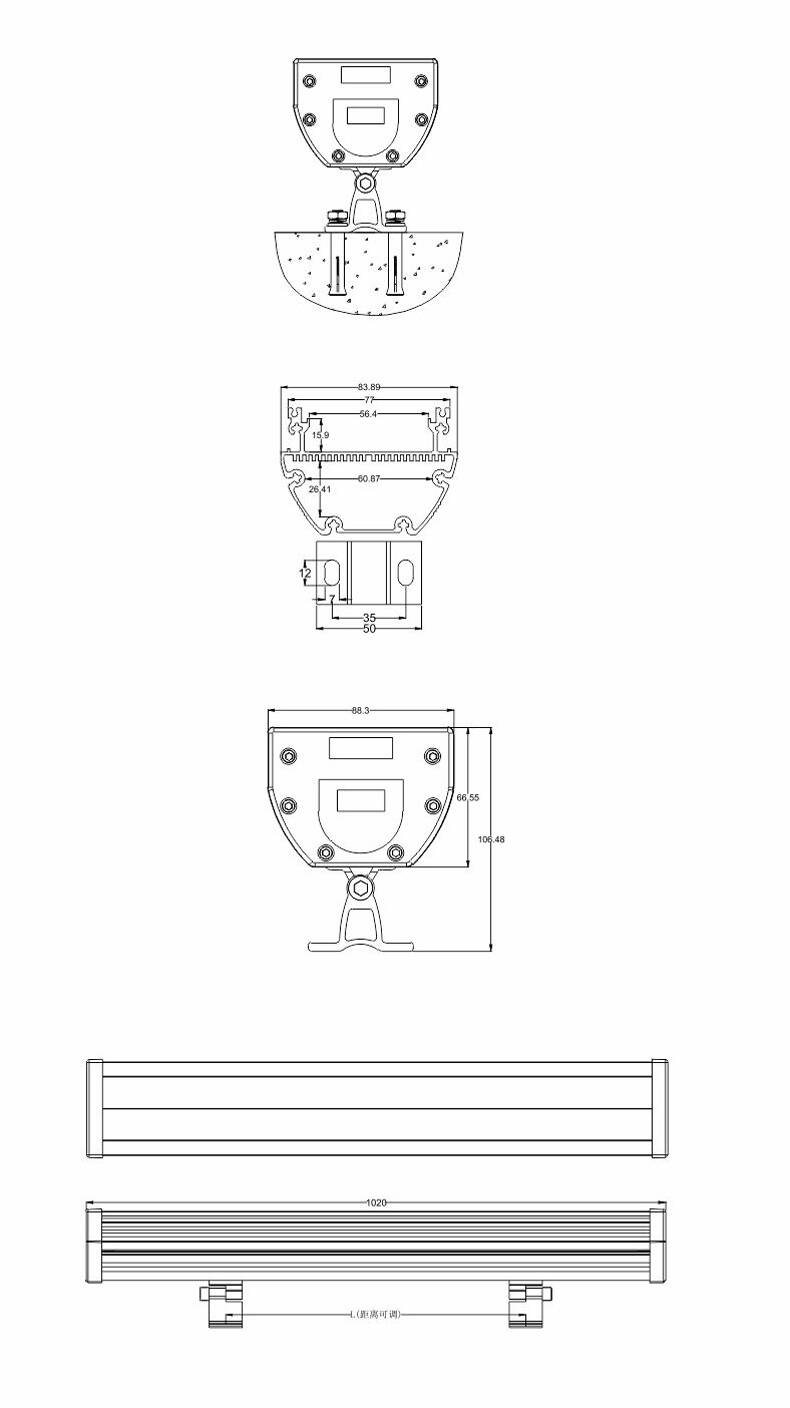 LED洗墙灯,CREE、欧司朗、飞利浦